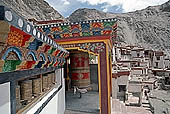 Ladakh - Rizong gompa, prayers wheels